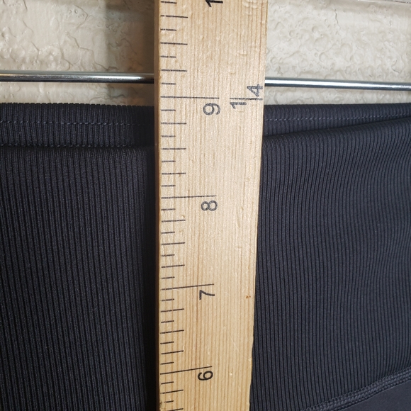 Gymshark Whitney Simmons Butt Scrunch Rib Waist Black Leggings - Picture 7 of 10